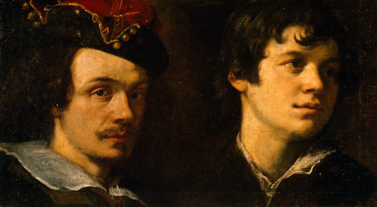 رأسان ، رسمها لودوفيكو كاردي المعروف باسم إيل سيغولي (1559-1613). بواسطة لودوفيكو كاردي