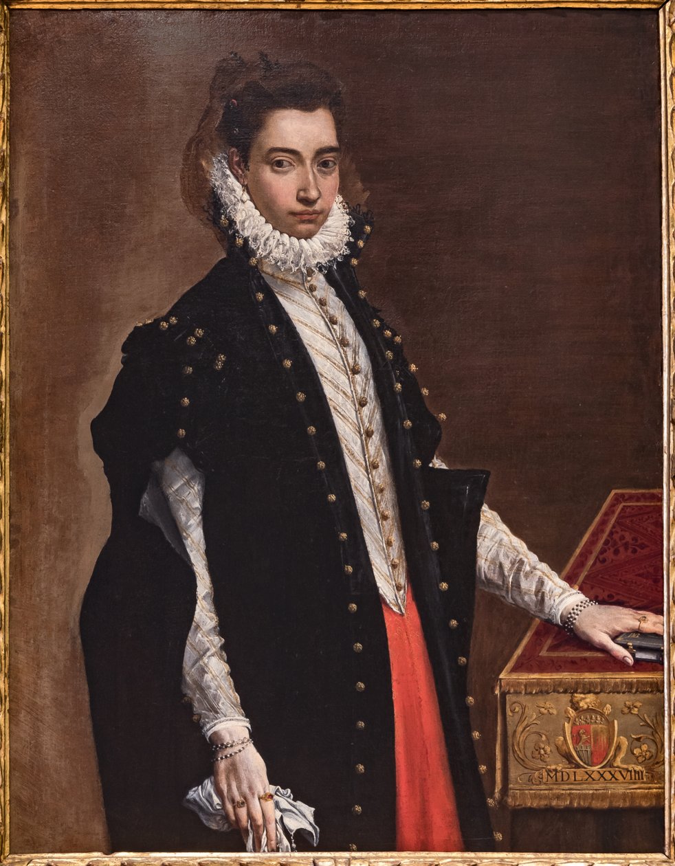 Fontanellato، Labyrinth of the Masone، Franco Maria Ricci Art Collection: "Portrait of Lucrezia Bentivoglio Leoni" بواسطة لودوفيكو كاراتشي
