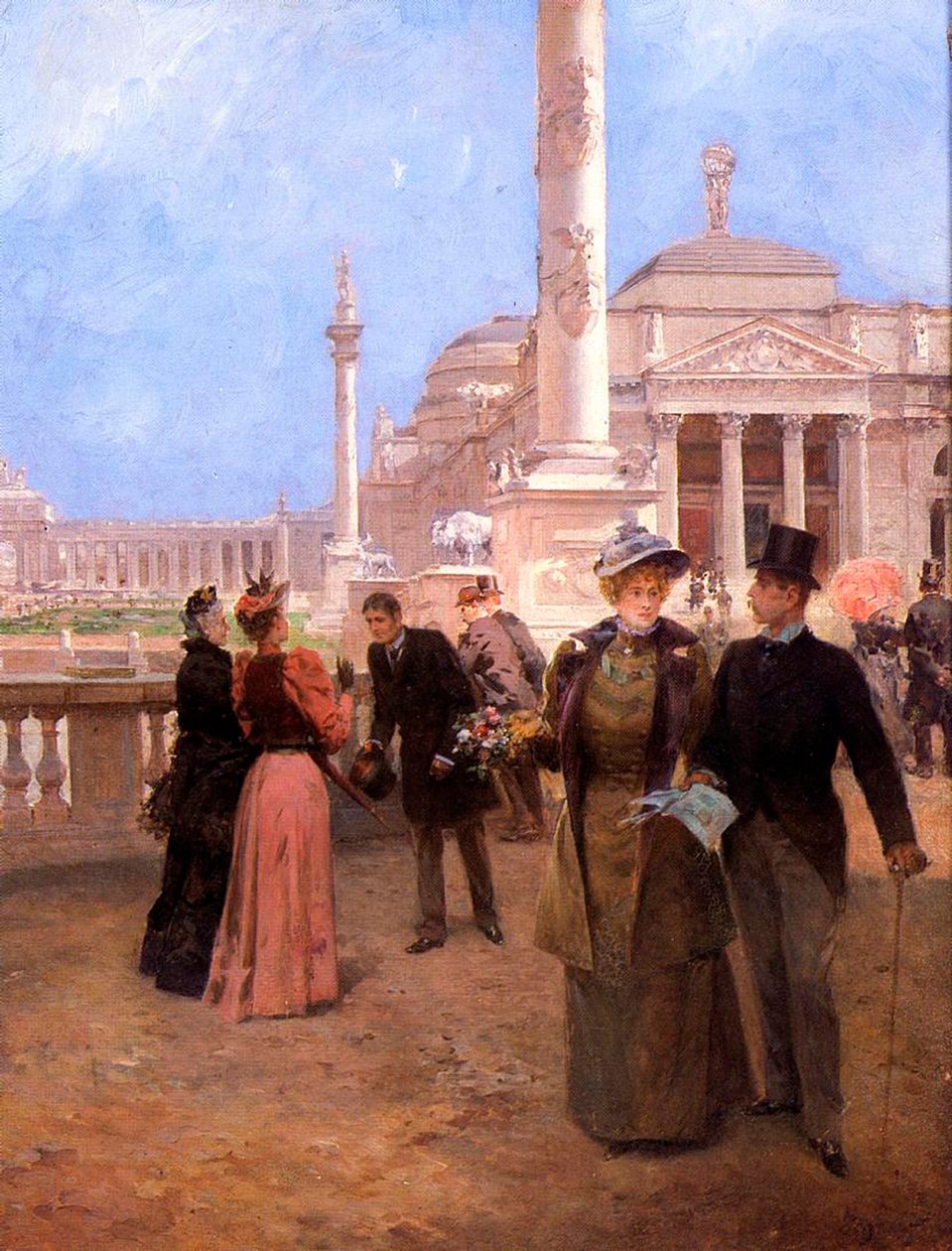 جراند بلازا ، المعرض الكولومبي في العالم ، c.1893 بواسطة لودوفيكو ماركيتي