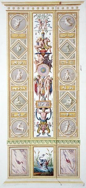 لوحة من رافائيل لوجيا في الفاتيكان ، من "Delle Loggie di Rafaele nel Vaticano" ، نقشها جيوفاني فولباتو (1735-1804) بواسطة لودوفيكوس تيسيو (بعد) تورينينسيس