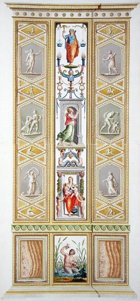 لوحة من رافائيل لوجيا في الفاتيكان ، من "Delle Loggie di Rafaele nel Vaticano" ، نقشها جيوفاني فولباتو (1735-1803) بواسطة لودوفيكوس تيسيو (بعد) تورينينسيس