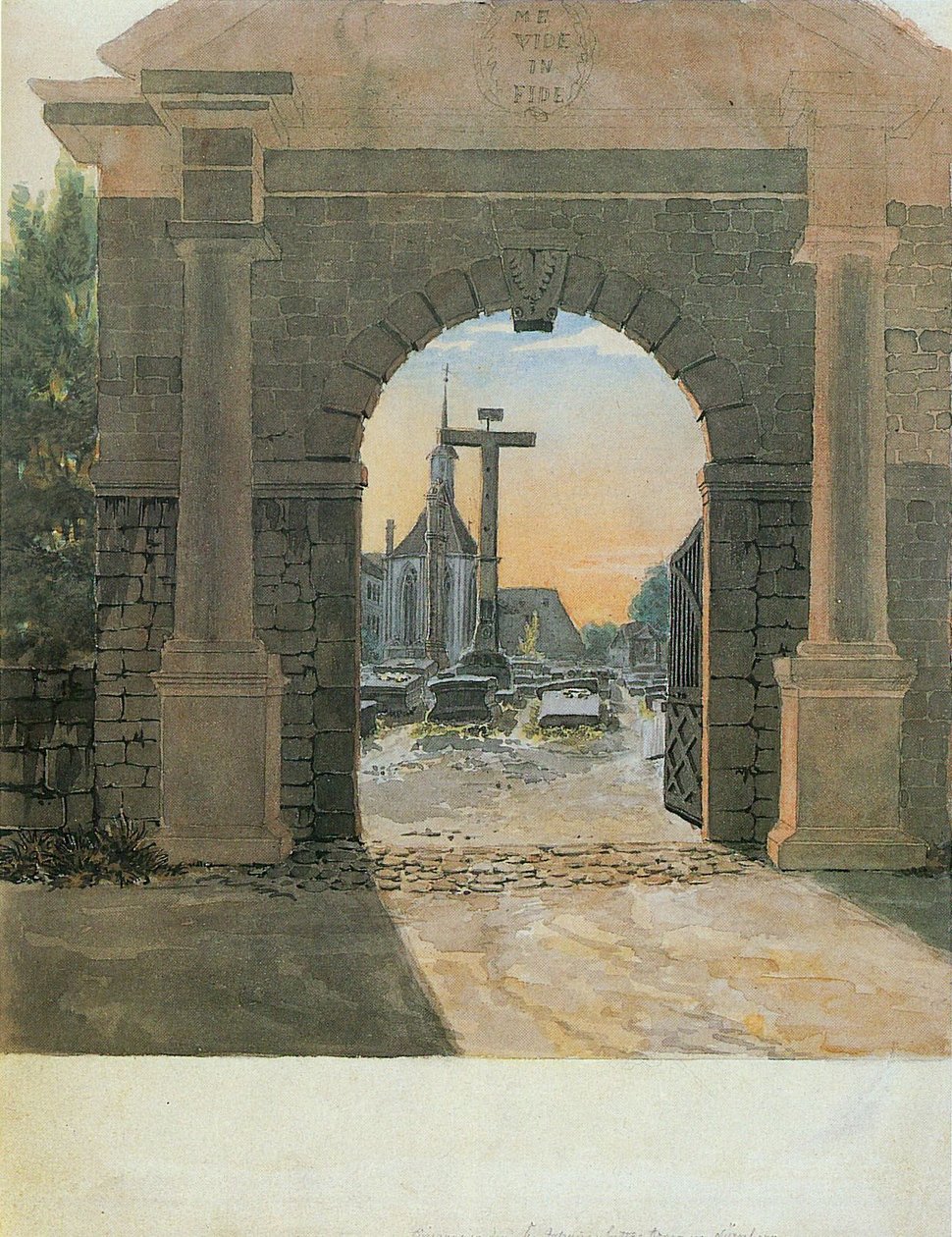 مدخل Johannisfriedhof في نورمبرغ بواسطة لودفيج إميل جريم