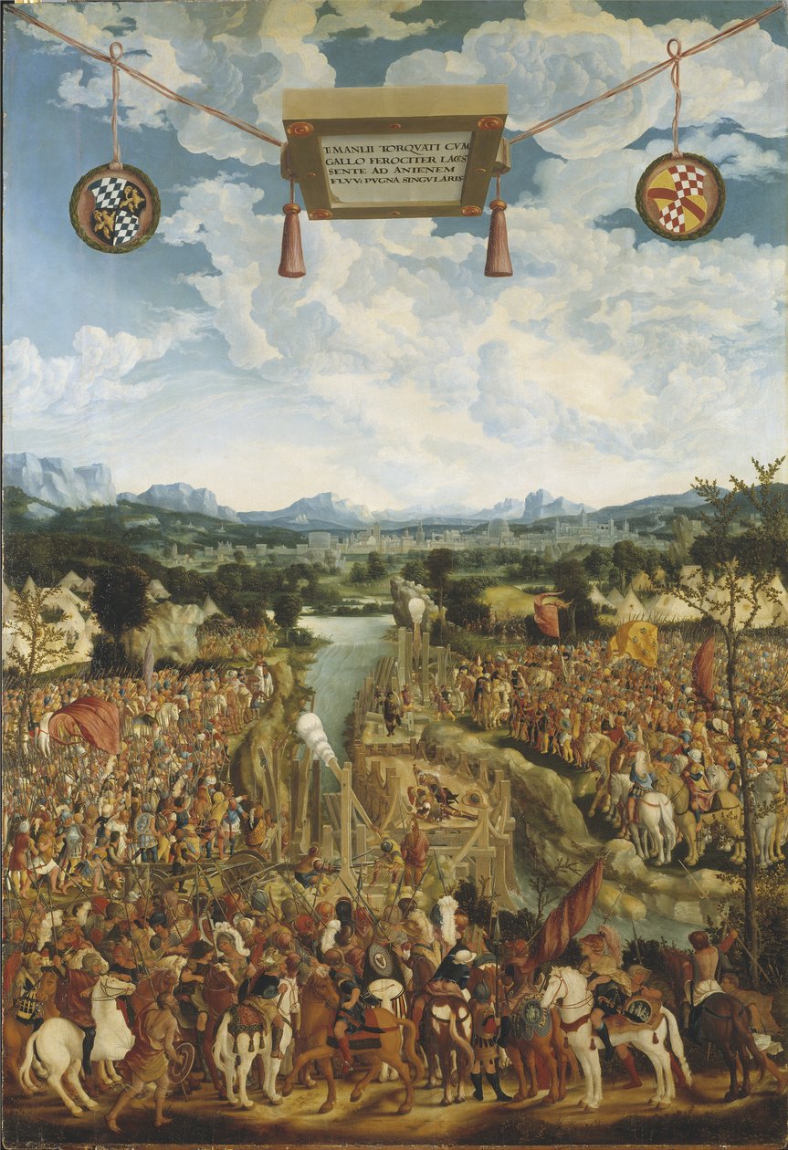 Manlius Fighting Gaul بواسطة لودفيج ريفينغر