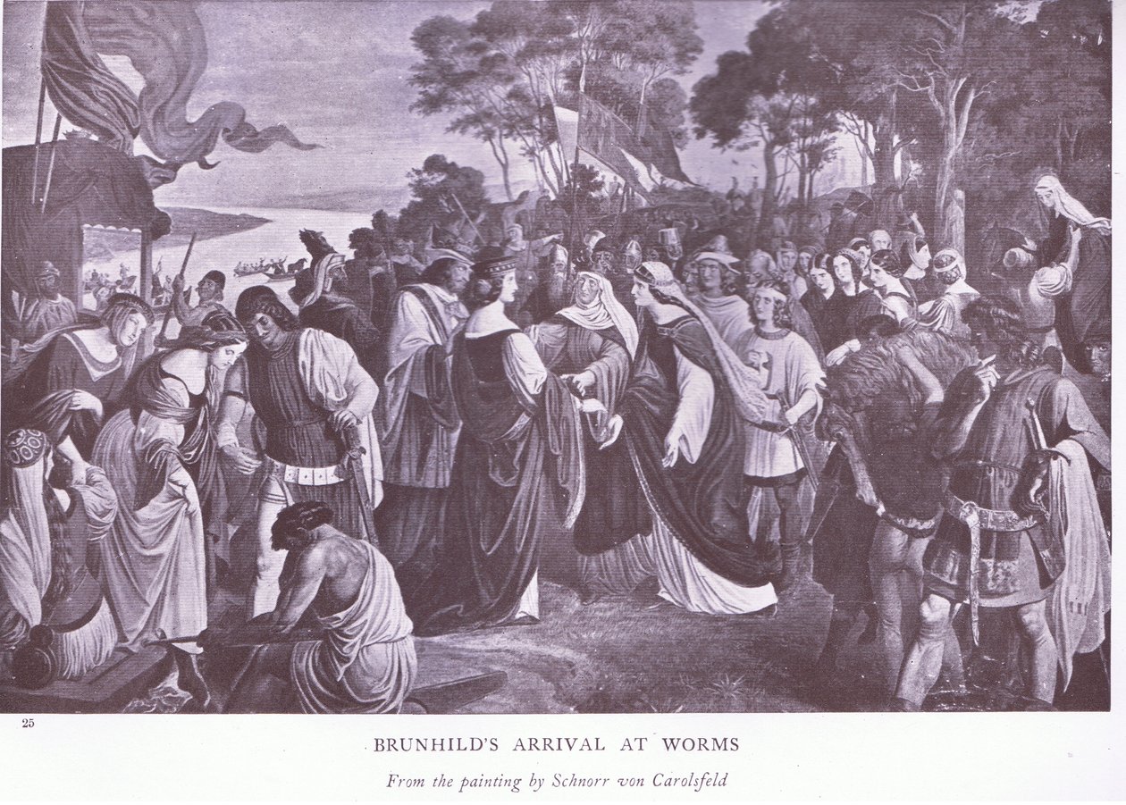 وصول Brunhilds إلى Worms ، 1920s بواسطة لودفيج فرديناند شنور فون كارولسفيلد