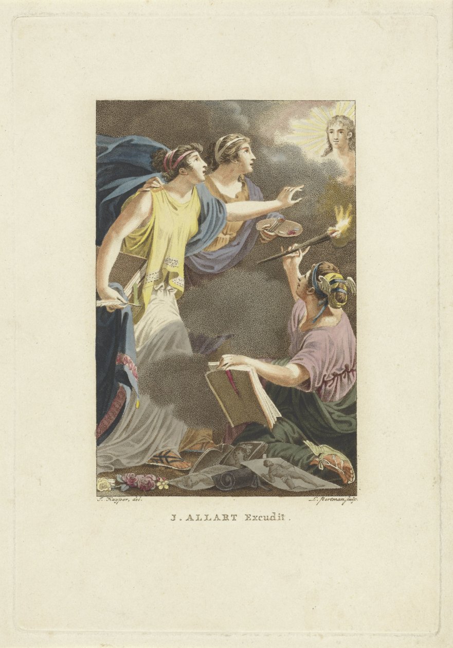 التمثيل المجازي مع الرسم والكتابة والتلوين صفحة العنوان لـ: M. Stuart، Man as he Appears on the Known Globe، 1802 بواسطة لودفيج جوتليب بورتمان