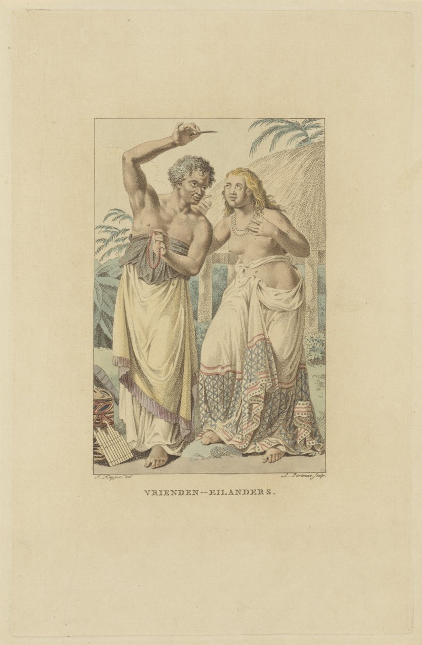 سكان جزر الأصدقاء (أرخبيل تونغا) Friends Islanders (العنوان على الكائن) بواسطة لودفيج جوتليب بورتمان