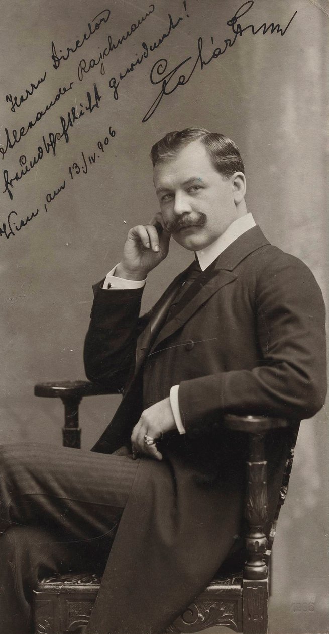 صورة للملحن فرانز ليهار 1870-1948 ، 1906. بواسطة لودفيج جوتمان