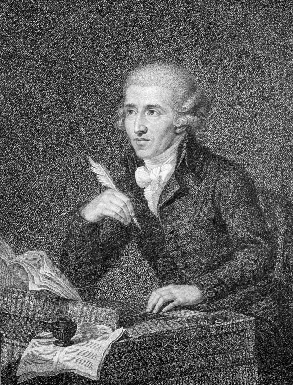 جوزيف هايدن (1732-1809) منقوش بواسطة سكيافونيتي ، 1792 بواسطة لودفيج جوتنبرون