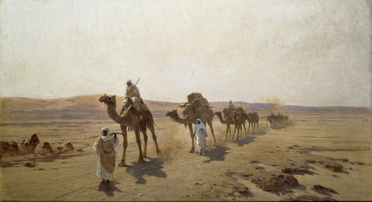 قافلة عربية ، 1903 بواسطة لودفيج هانز فيشر