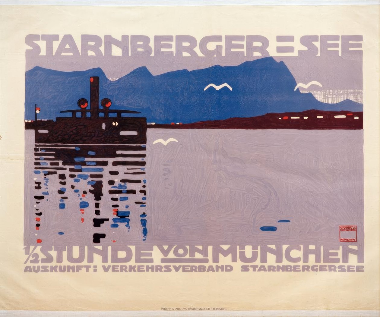 Starnberger See (Oberbayern). بواسطة لودفيج هولوين