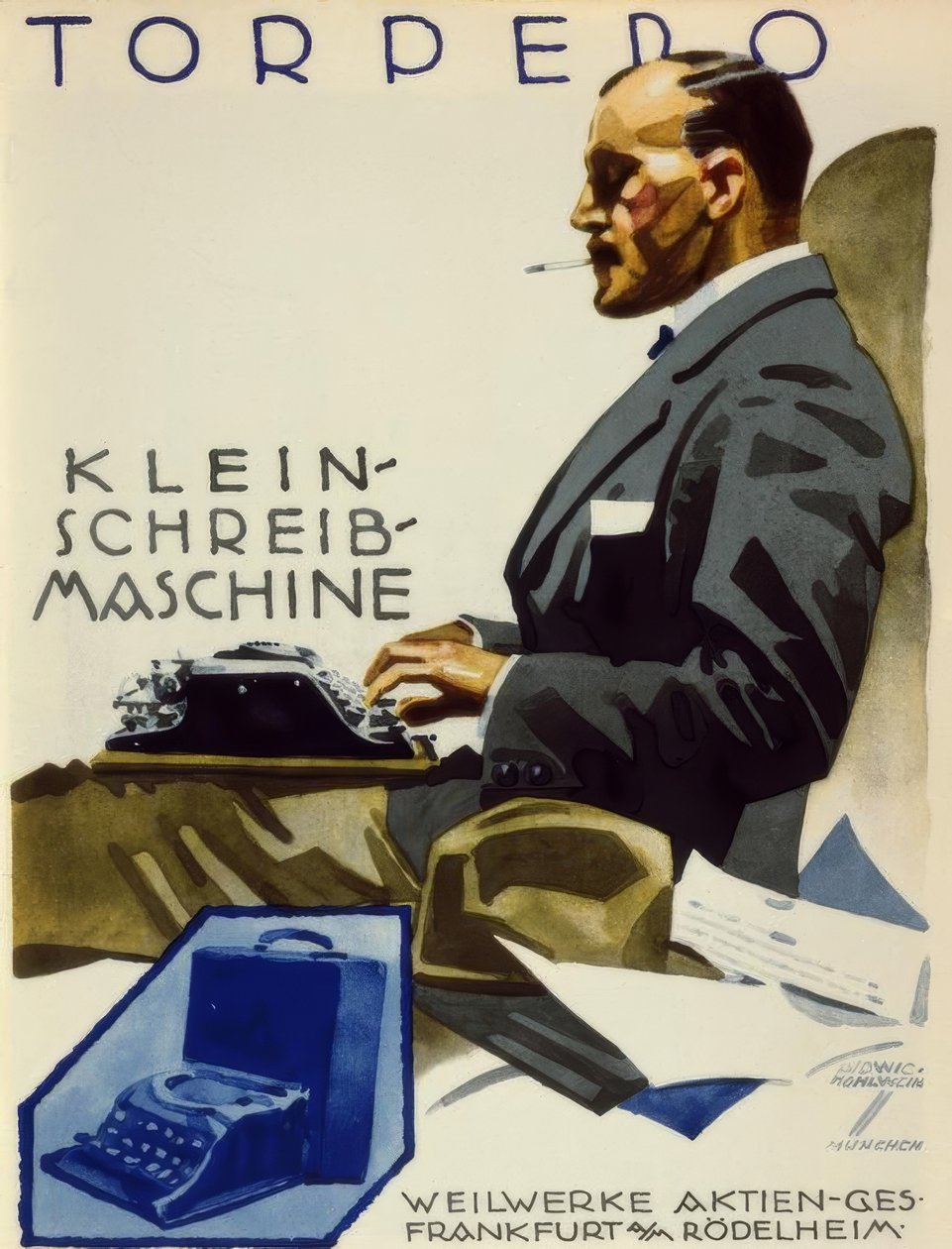 Torpedo Kleinschreibmaschine بواسطة لودفيج هولوين
