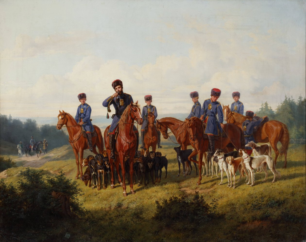 التعقيب ، 1856. بواسطة لودفيج بيتش