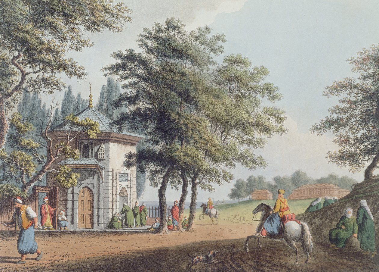 بيرا ، اللوحة 3 من "فيوز في العثمانيون" ، الحانة. بقلم روبرت بوير (1758-1834) 1809 (أكواتينت) بواسطة لويجي ماير