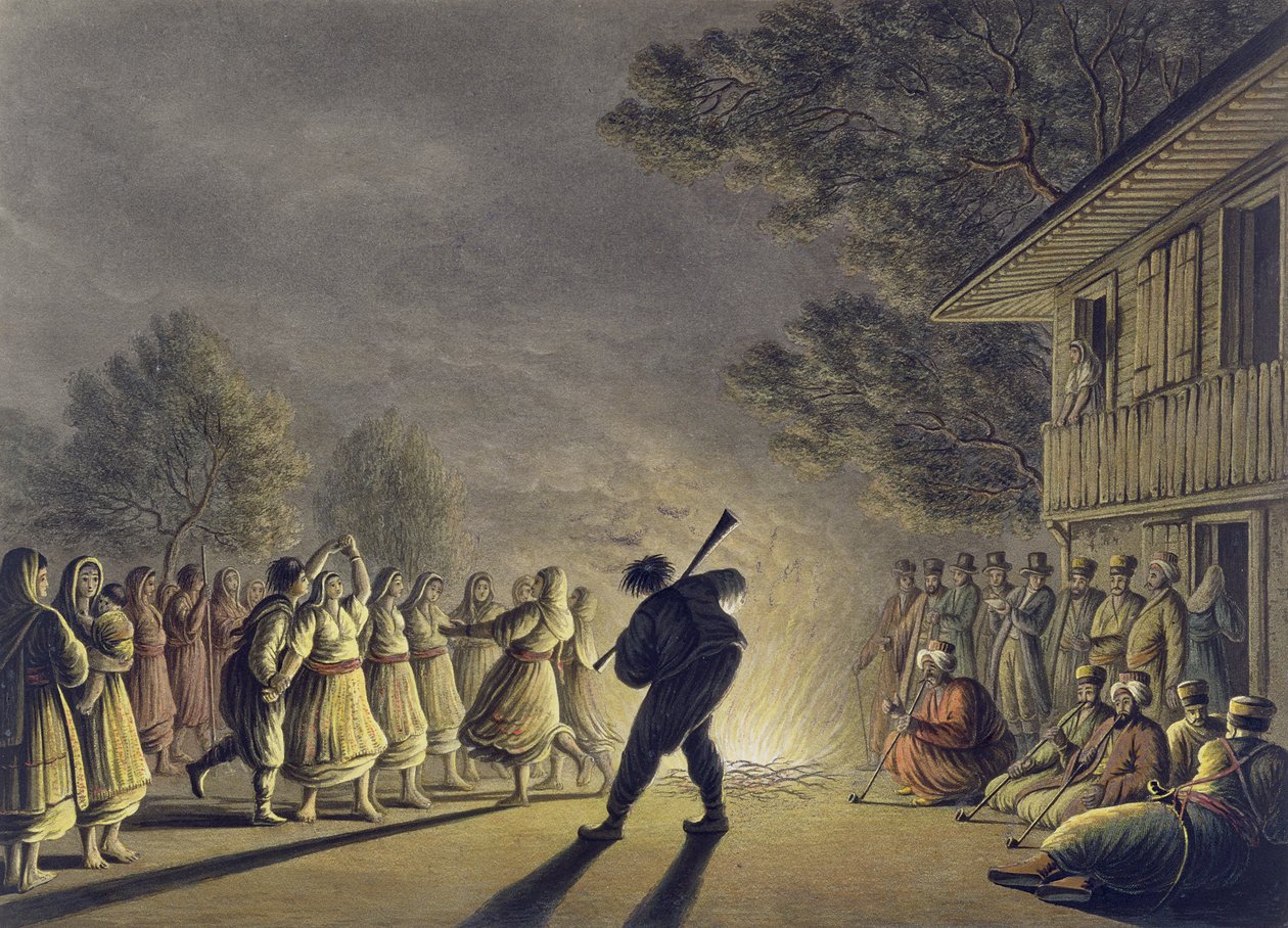 رقصة الفلاحين البلغاريين. بقلم ويليام واتس ، 1806 بواسطة لويجي ماير
