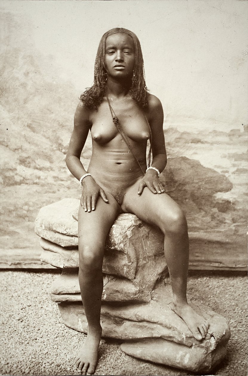 امرأة ، إريتريا ، c.1880-90 (طباعة الجيلاتين الفضية) بواسطة لويجي ناريتي