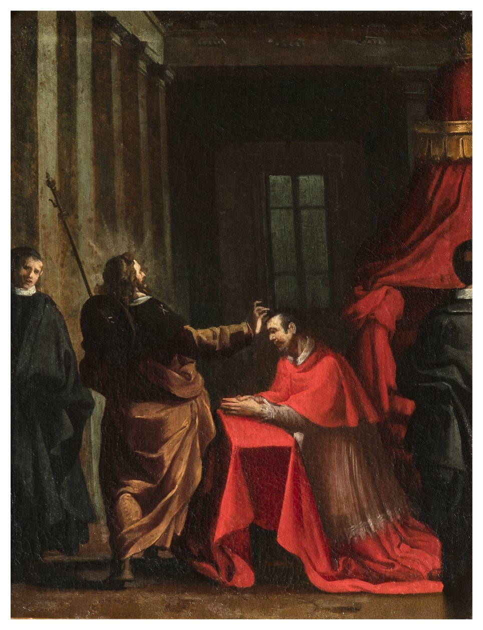 شمال ترانسبت ، مذبح سان روكو 1635 ، 45 ، جينوفسينو 1645 ، Signatura del Cardinal ، مطلي أسفل اليمين بواسطة لويجي ميرادوري