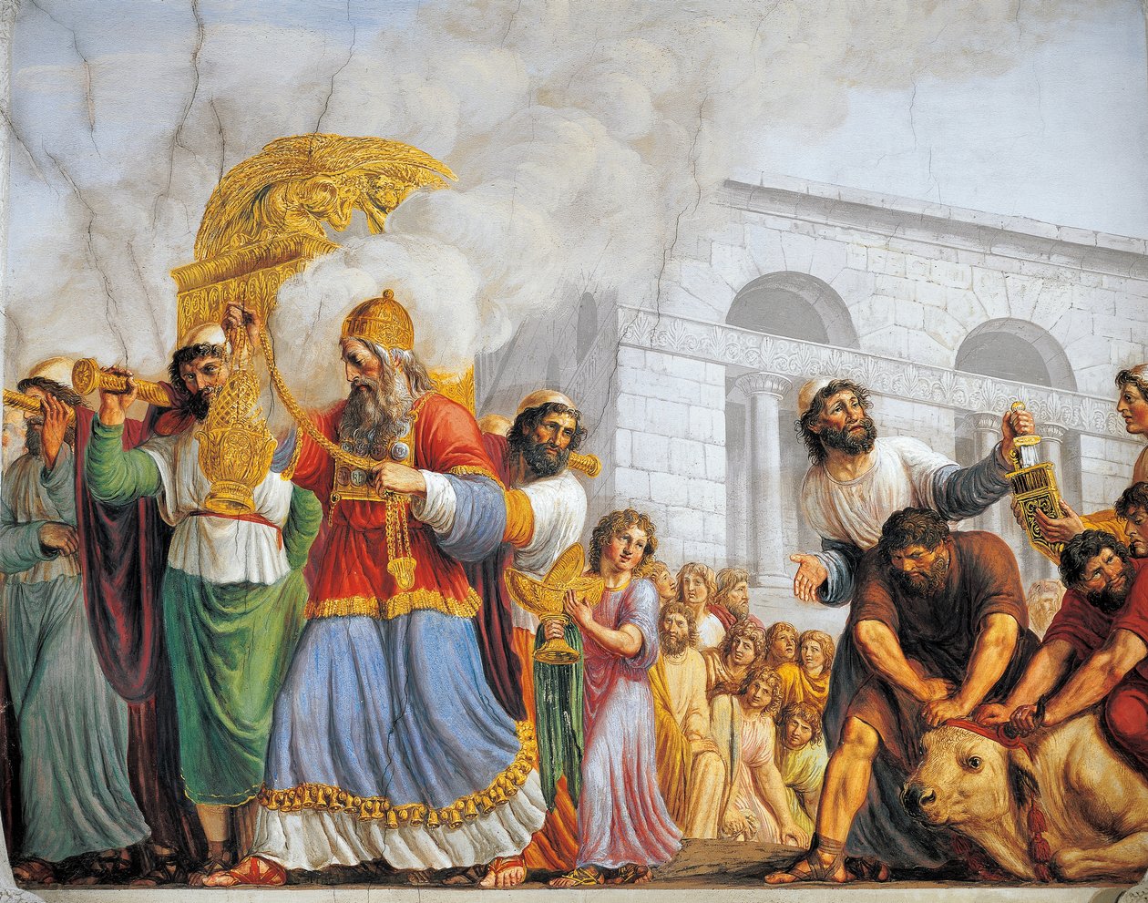 Italy, Florence, Palazzo Pitti, David accompanies transportation of Ark of Covenant بواسطة لويجي أديمولو