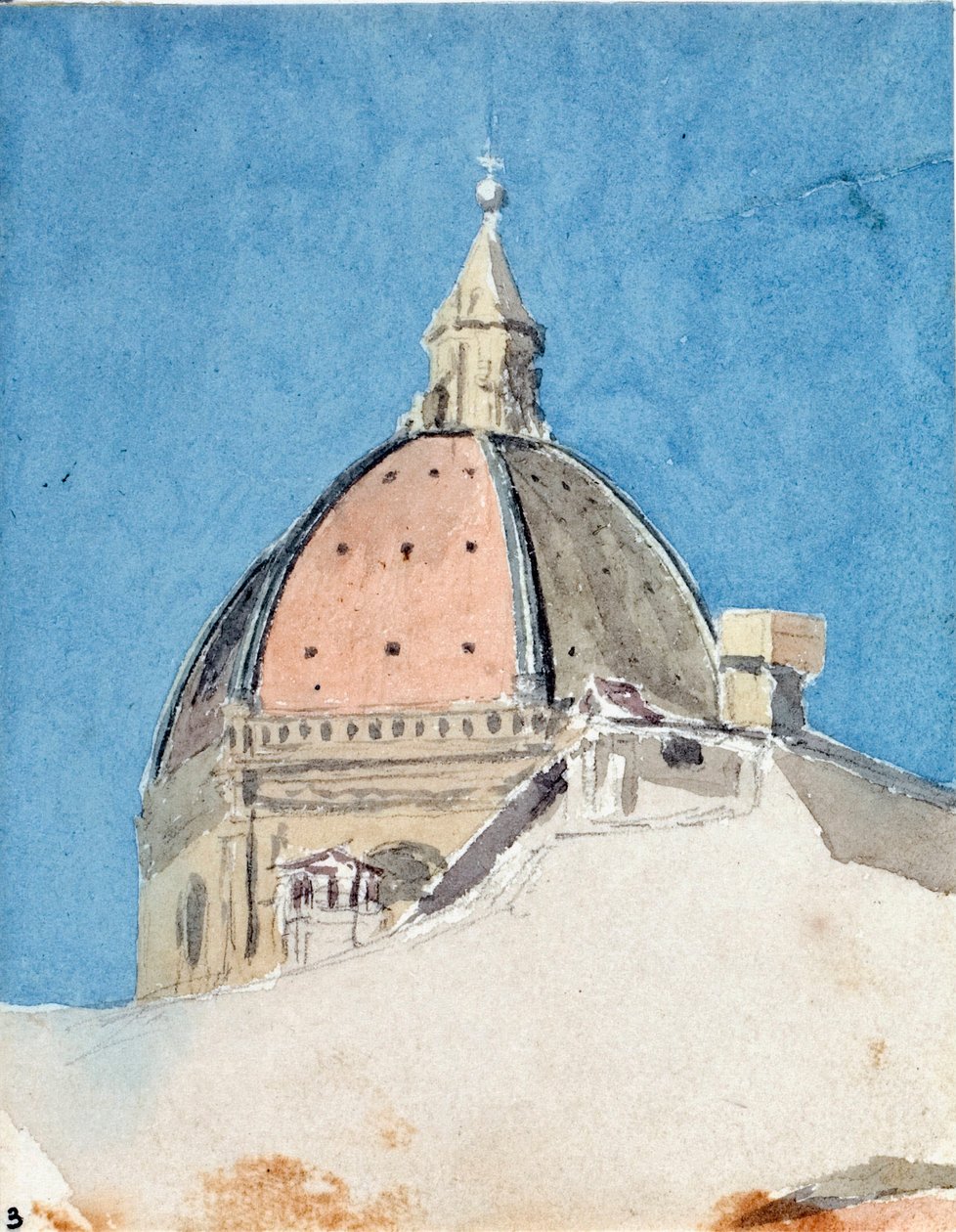 قبة كنيسة سانتا ماريا ديل فيوري ، فلورنسا (Watercolor بواسطة لويجي جاريبو