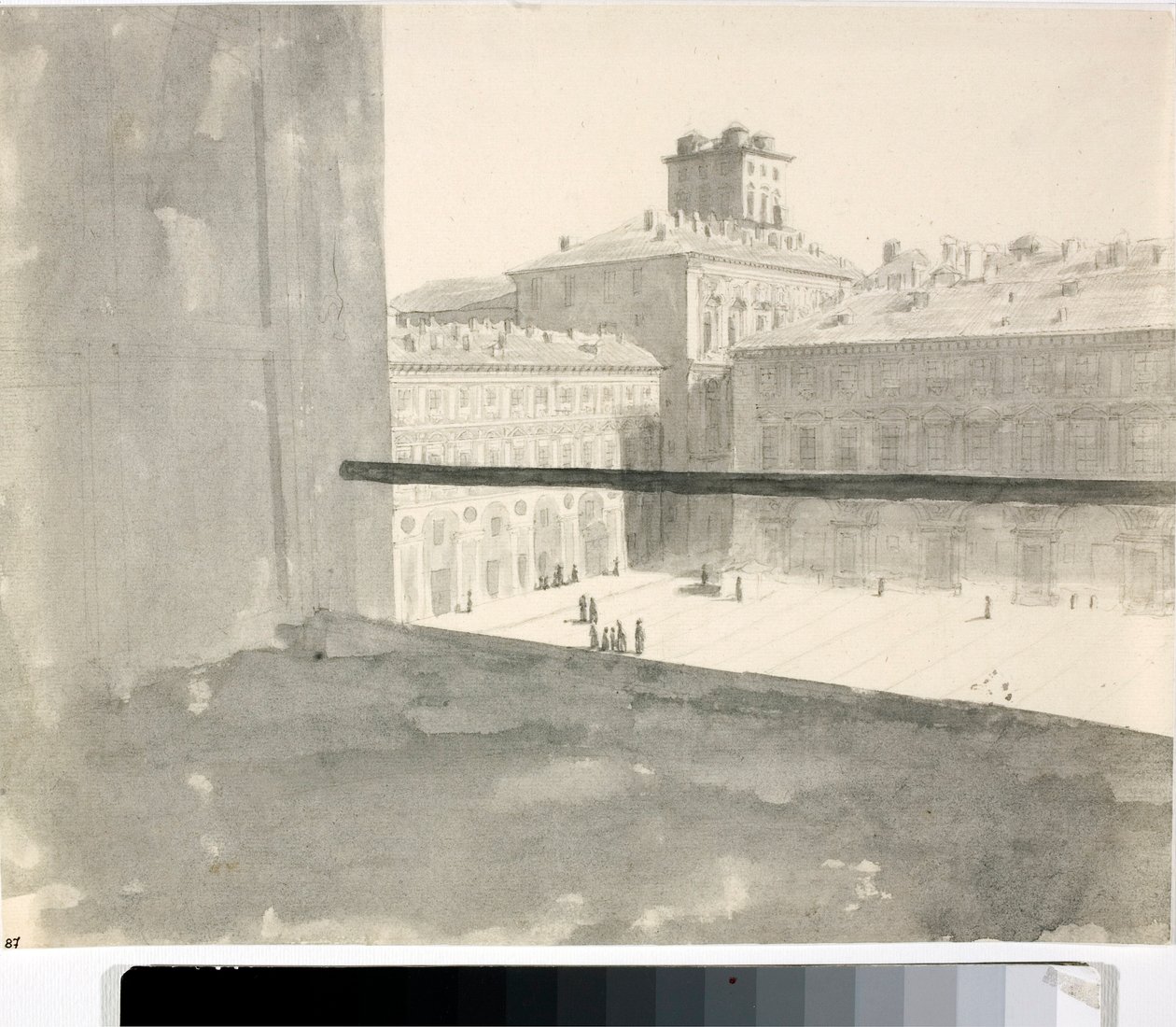 عرض مربع من نافذة ، إيطاليا (لافيس ، حوالي 1825) بواسطة لويجي جاريبو