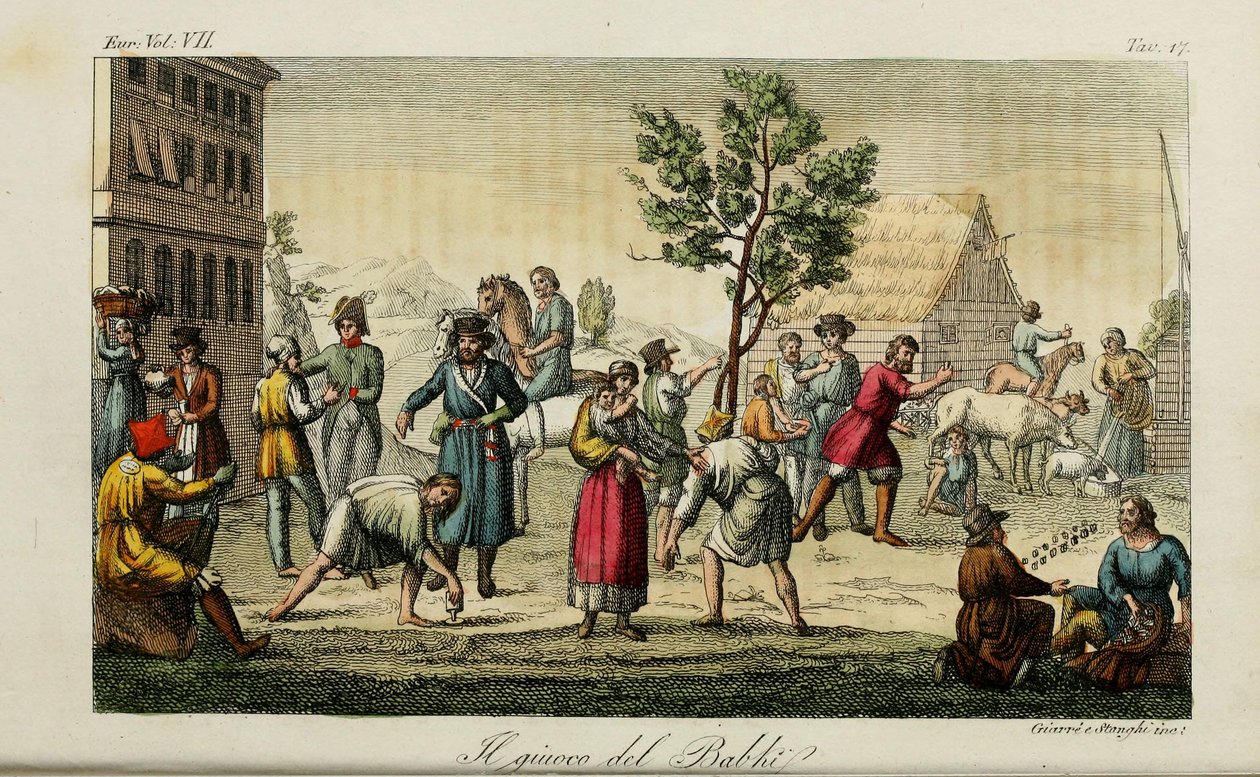 عظام المفصل. رسم توضيحي من العرف القديم والحديث أو تاريخ الحكومة بقلم جوليو فيراريو ، 1831 بواسطة لويجي جياره