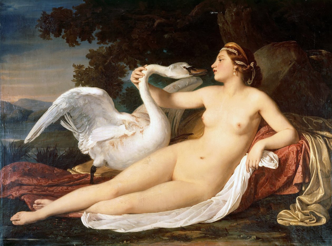 ليدا والبجعة ، 1840-1850. بواسطة لويجي موسيني