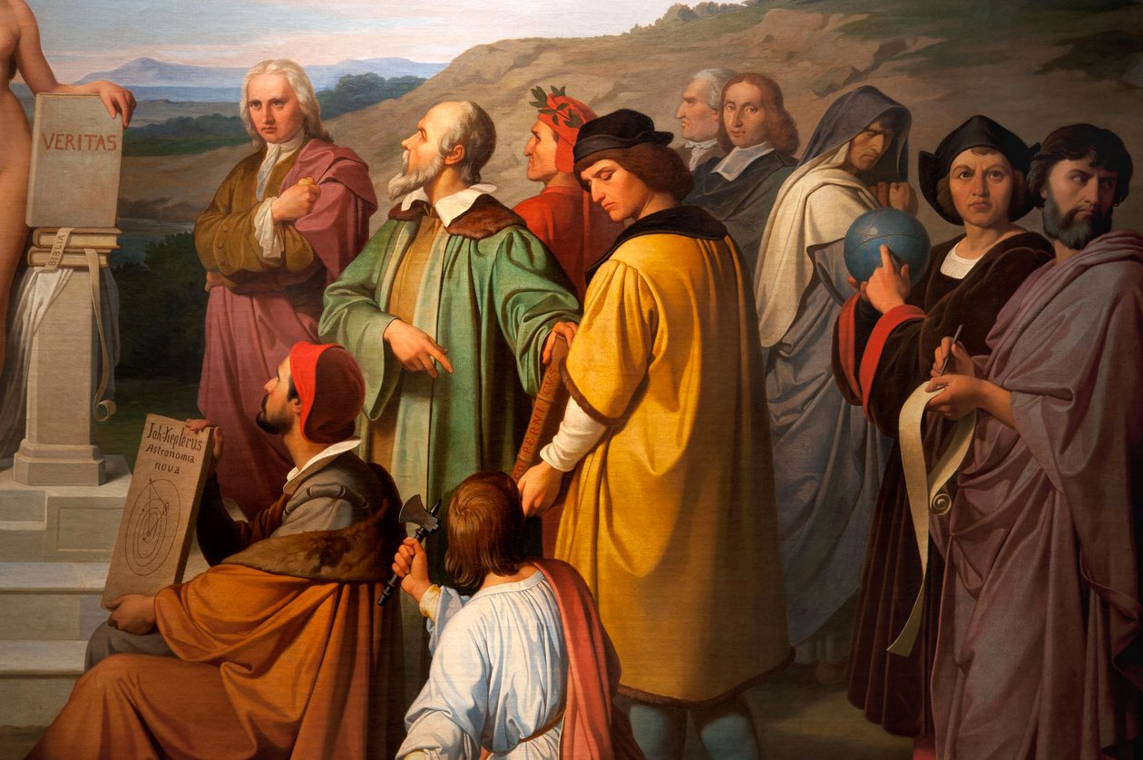 انتصار الحقيقة ، تفاصيل علماء الفلك. 1847 (زيت على قماش) بواسطة لويجي موسيني