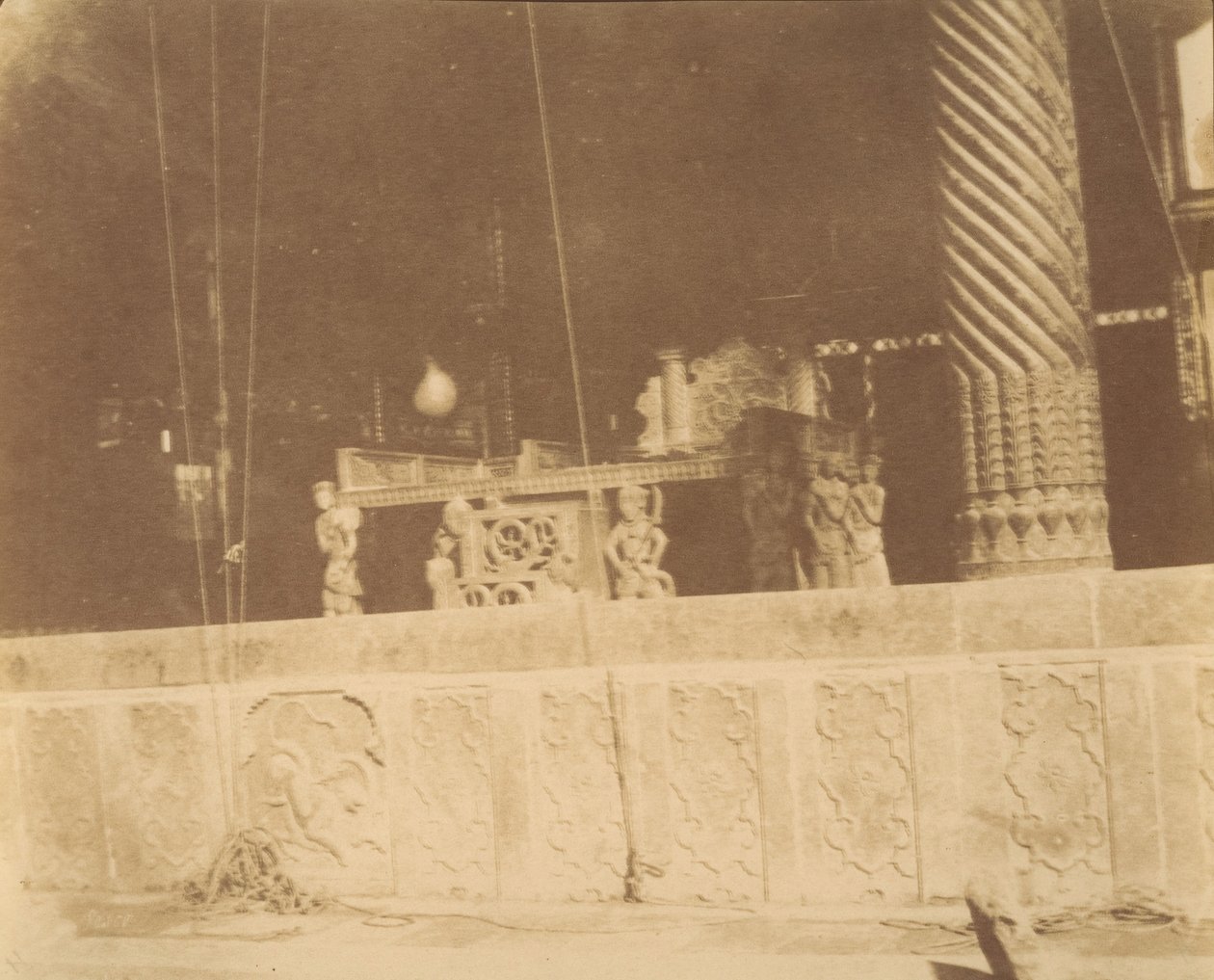 [قصر جولستان ، طهران ، إيران] تاخت مرمر ، 1840-60. بواسطة لويجي بيسشي
