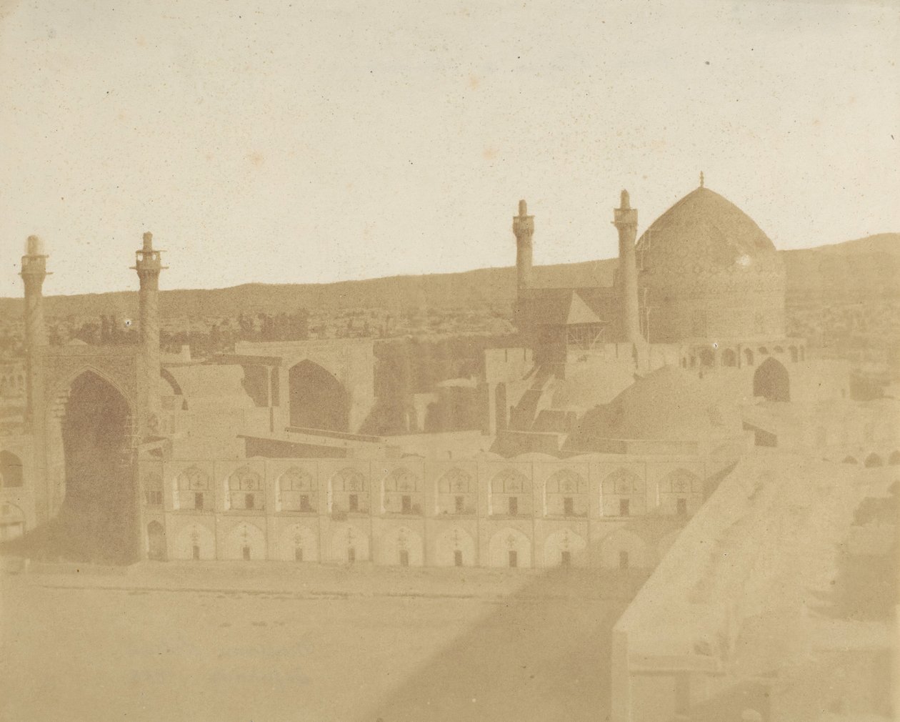 يران ، ساحة اصفان ، 1858. بواسطة لويجي بيسشي