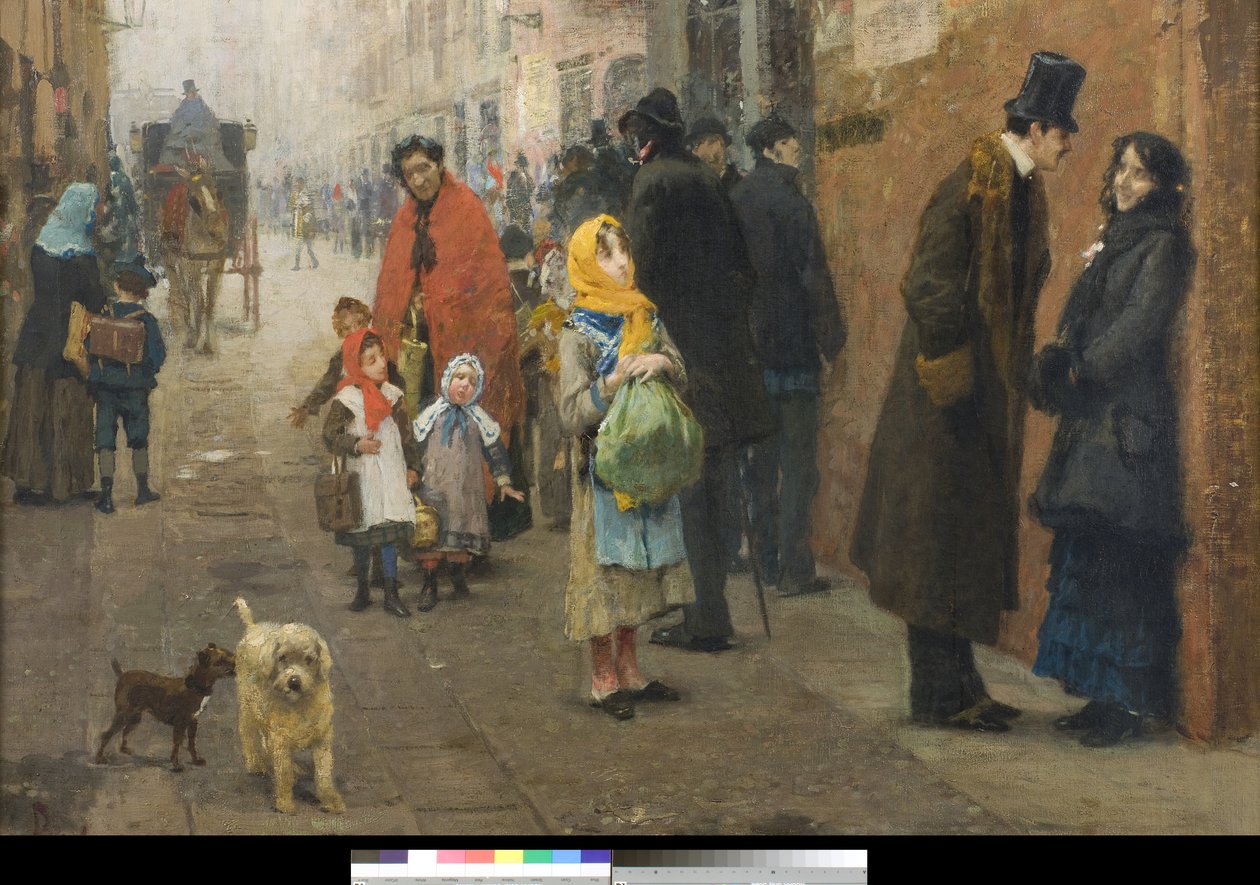 شارع في ميلانو 1881 بواسطة لويجي روسي