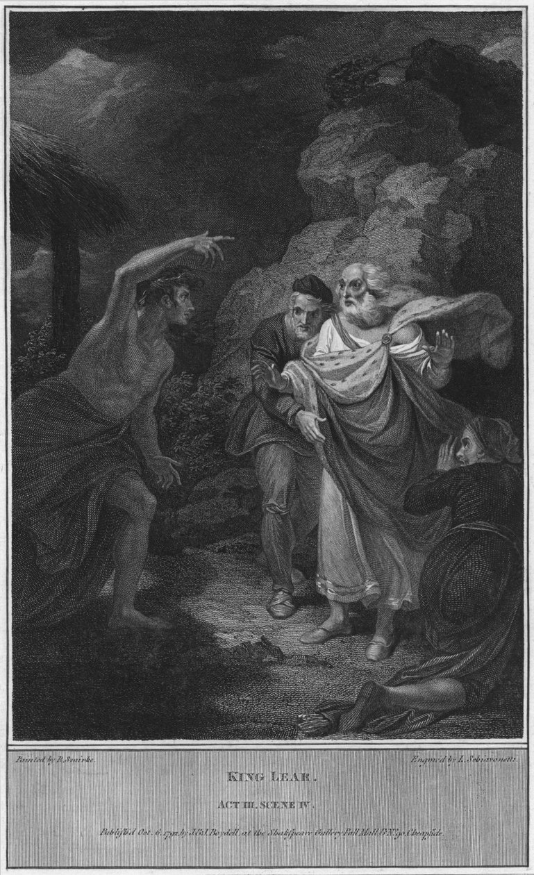 الملك لير. الفصل الثالث. المشهد الرابع ، 1792 بواسطة لويجي شيافونيتي