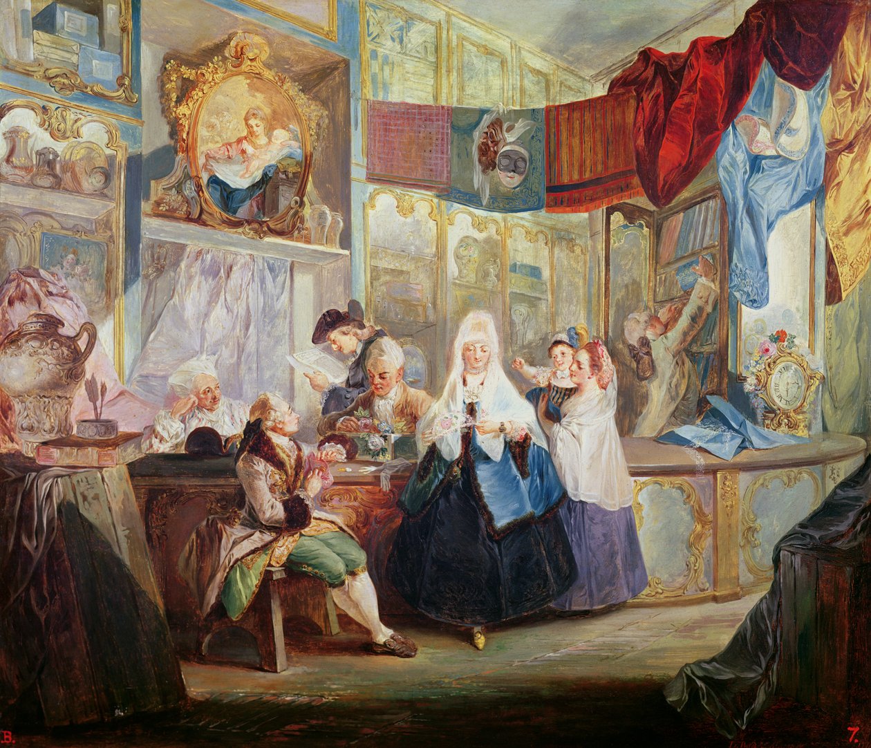 داخل المحل بواسطة Luis Paret y Alcazar