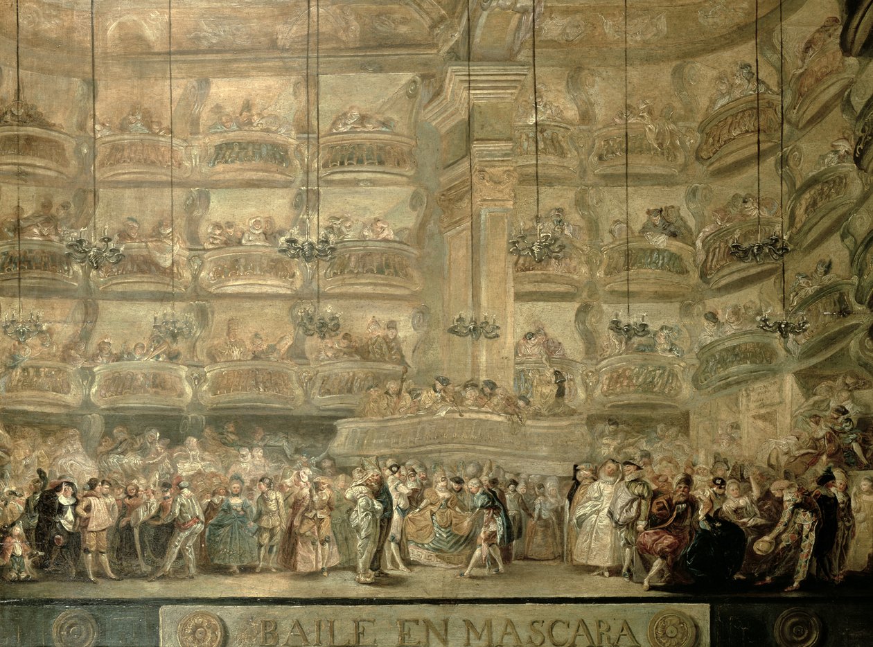 The Masked Ball ، c.1767 بواسطة Luis Paret y Alcazar