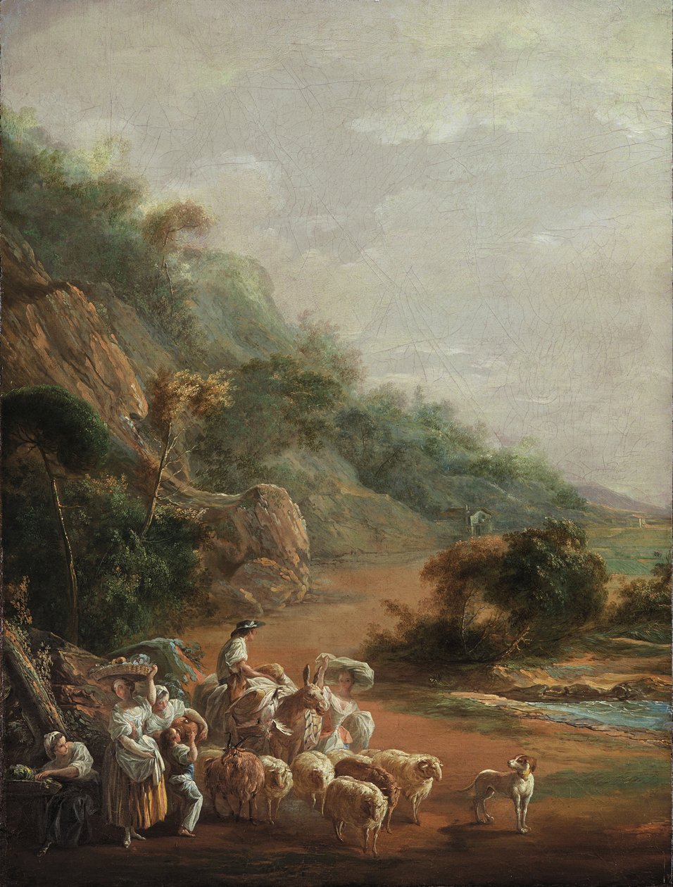 مشهد مع القرويين ، 1786 بواسطة Luis Paret y Alcazar