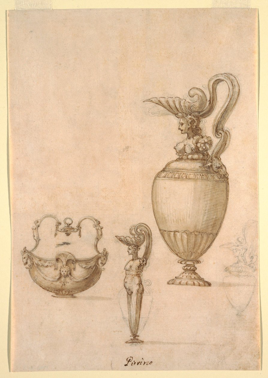 تصميمات لحوضين ووعاء بمقبض متأرجح بواسطة Luzio Romano