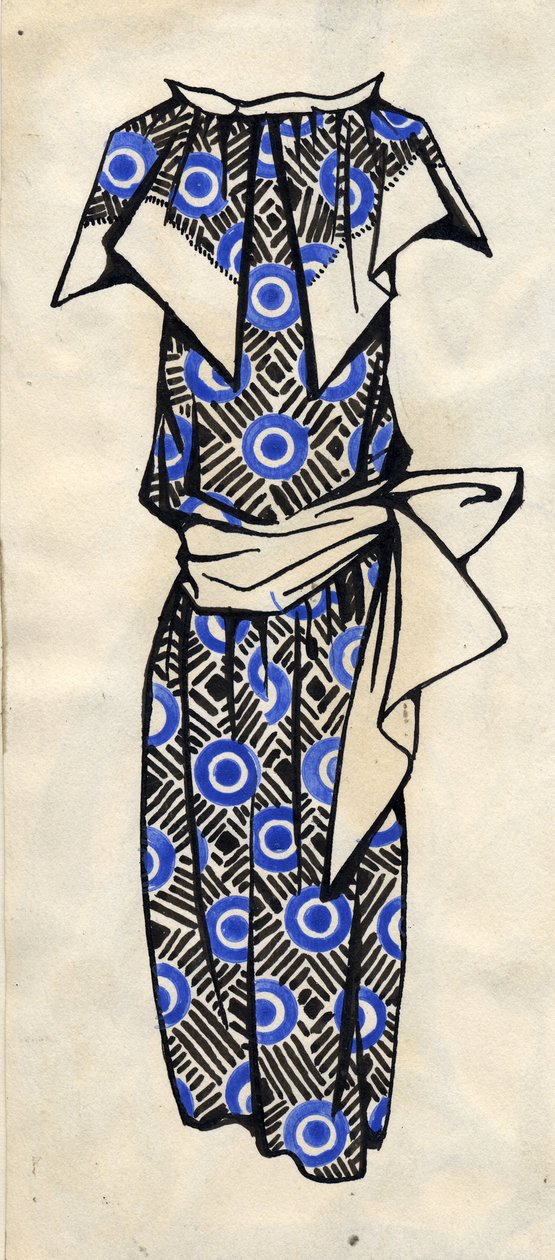 تصميم لفستان ، 1924. بواسطة ليوبوف سيرجيفنا بوبوفا