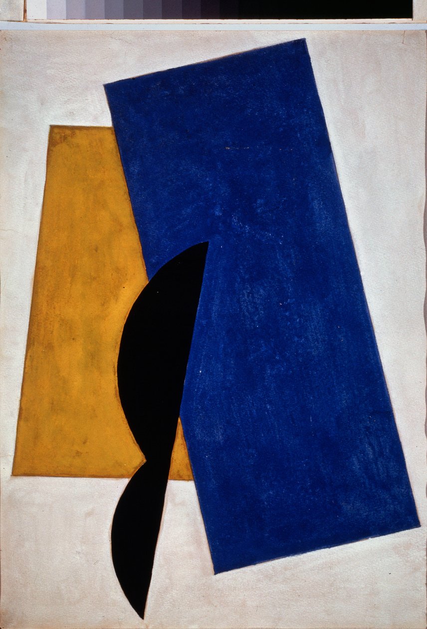 الرسم المعماري. لوحة ليوبوف (ليوبوف) سيرجيفنا بوبوفا (1889-1924) ، زيت على قماش بواسطة ليوبوف سيرجيفنا بوبوفا