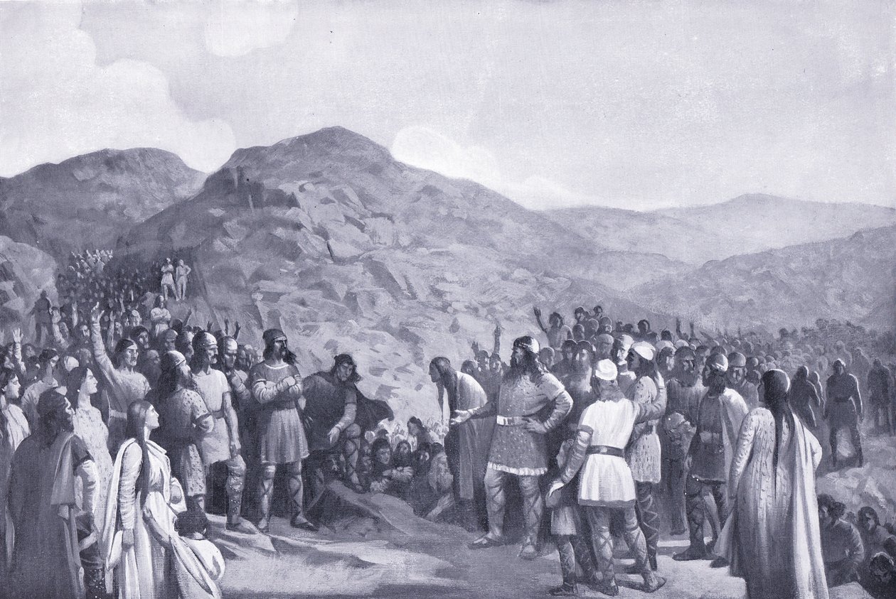 تجمع قبلي ويلز ، 1920 بواسطة M. Mackinlay