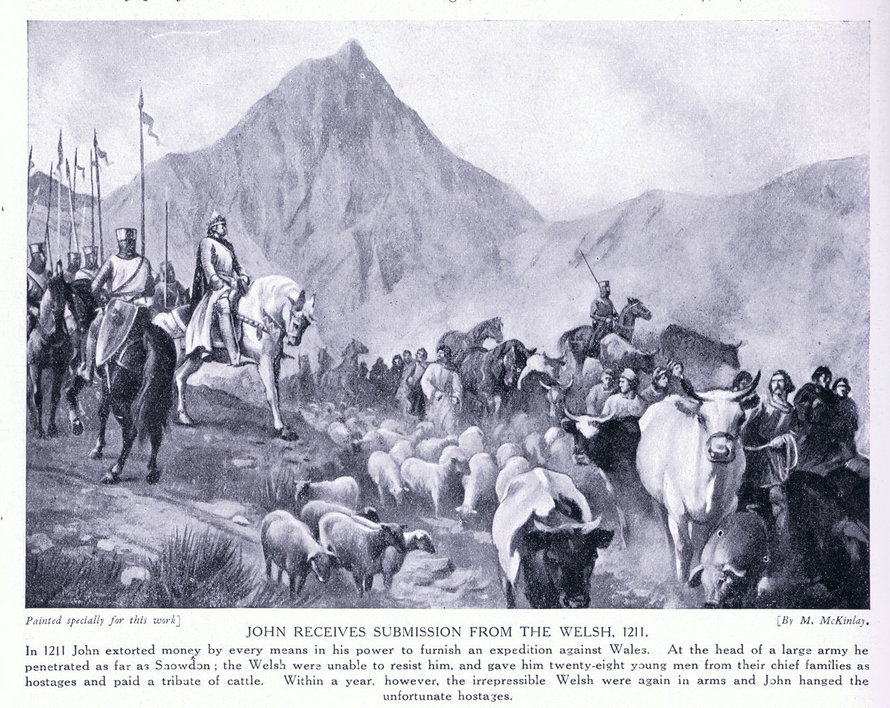 يتلقى جون استمارة التقديم من الويلزية AD1211 ، 1920 بواسطة M. Mackinlay