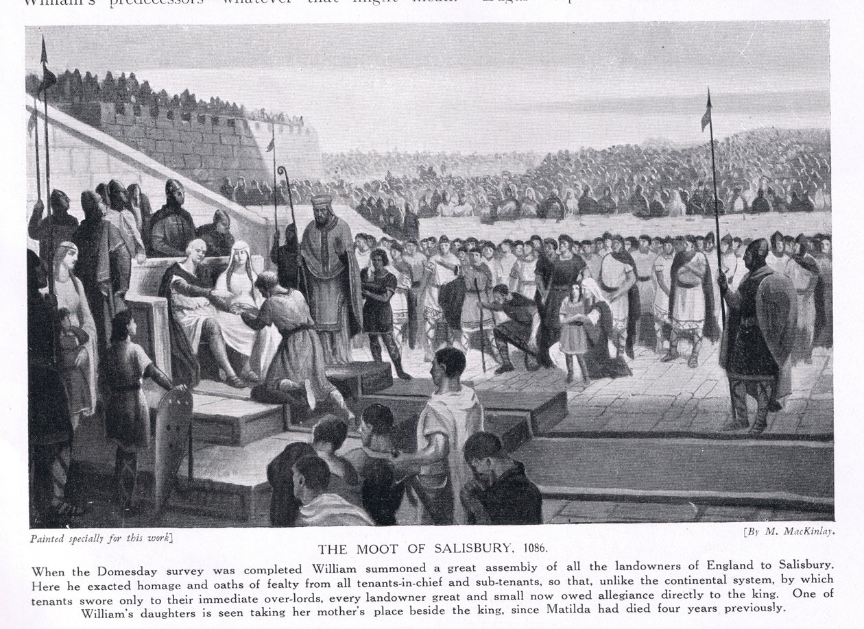 The Moot في سالزبوري AD1086 ، 1920 بواسطة 