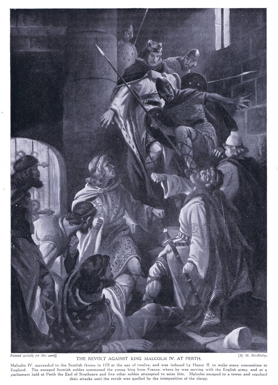 الثورة ضد الملك مالكولم الرابع في بيرث ، 1920 بواسطة M. Mackinlay