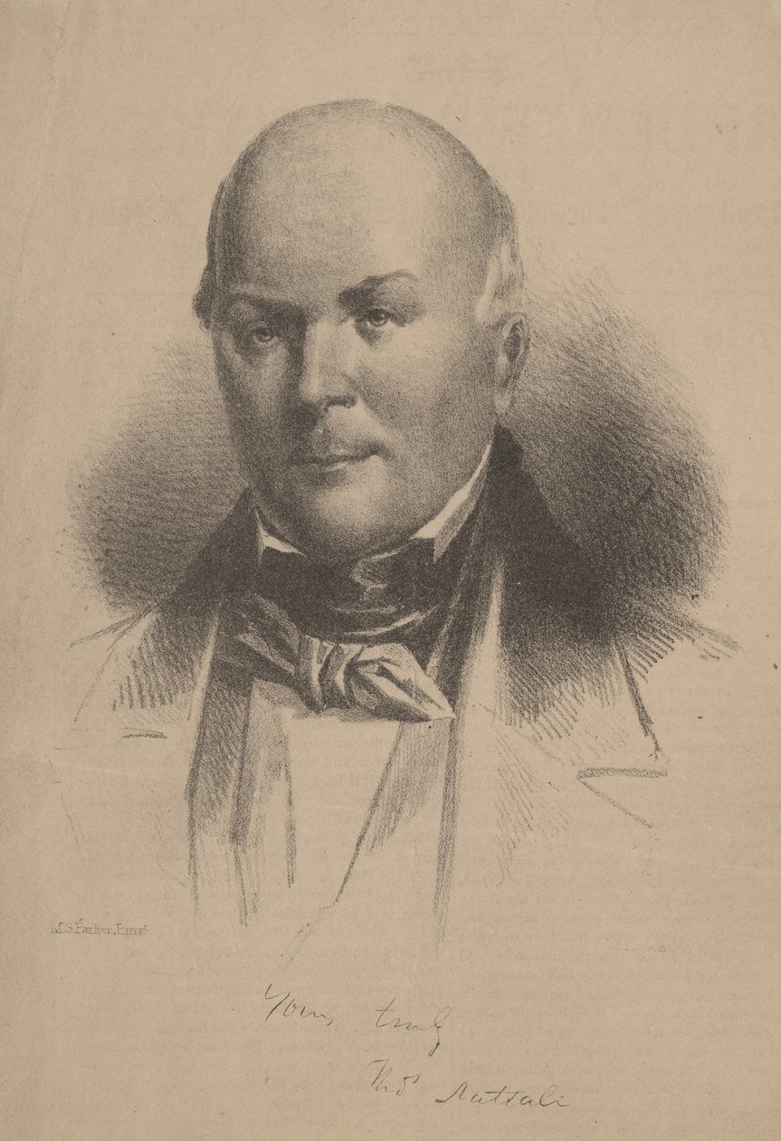 توماس Nuttall ، litho بواسطة LN Rosenthal ، 1860 بواسطة MS باركر
