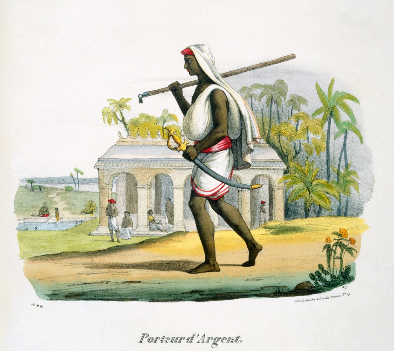 حامل سيفر ، 1827-1835 بواسطة ME Burnouf