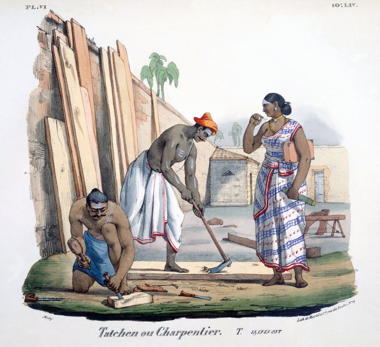 نجار ، 1827-1835 بواسطة ME Burnouf