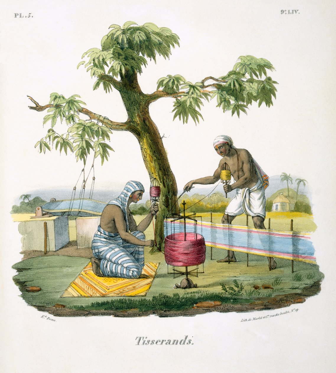 النساجون البساط ، 1827-1835 بواسطة ME Burnouf