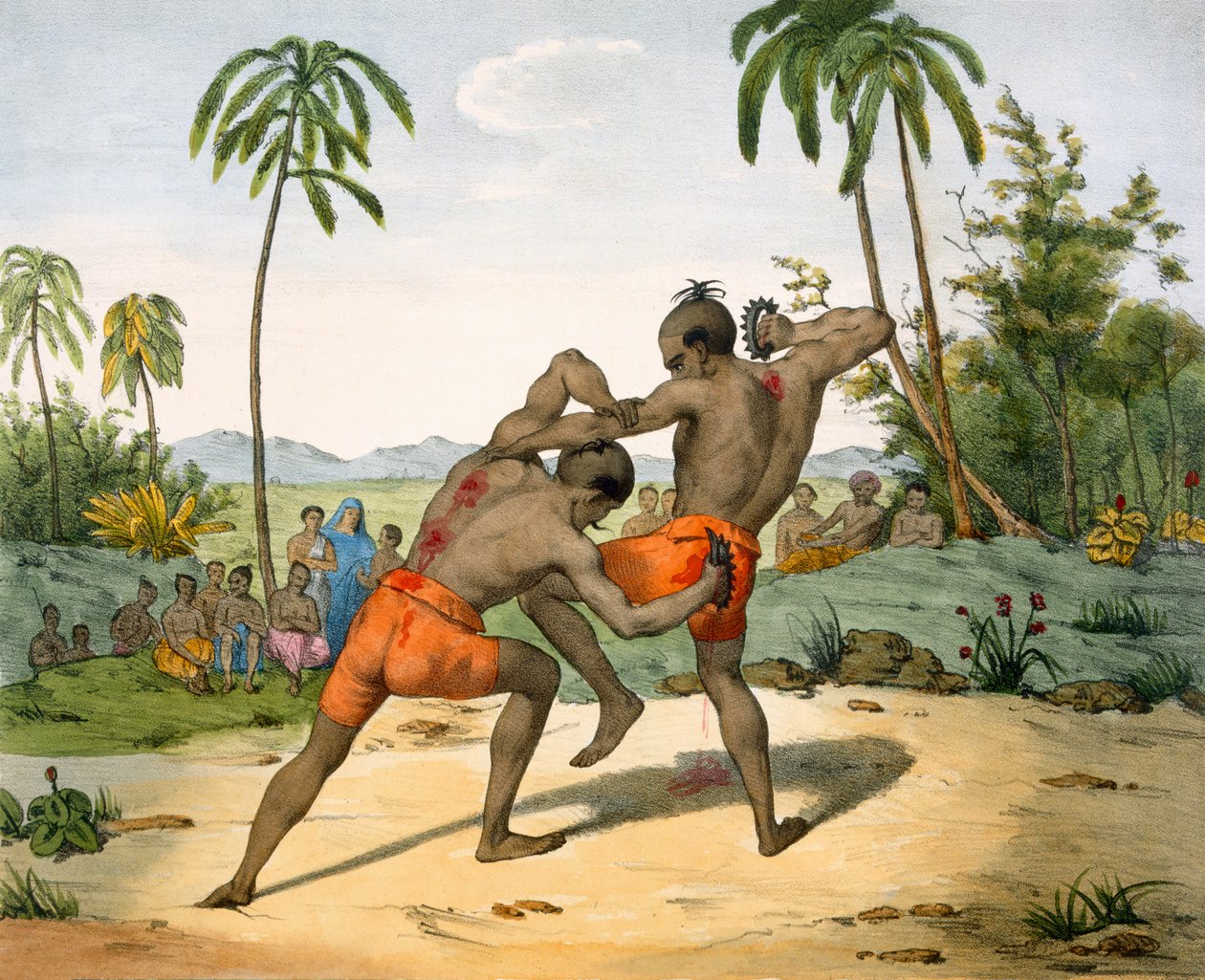 المصارعون بالأسلحة ، 1827-1835 بواسطة ME Burnouf