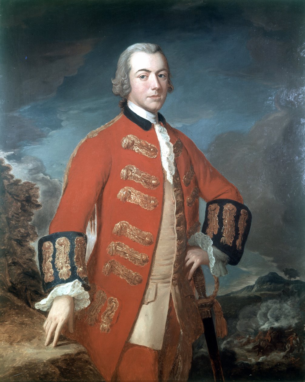 الكابتن هنري كلينتون (1730-1795) الفوج الأول من حراس القدمين ، 1758 بواسطة ML Saunders