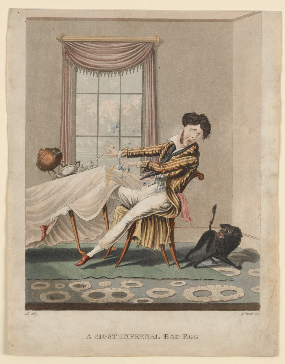 أكثر بيضة سيئة الجهنمي ، طباعة من صنع H. Pyall ، c.1825 (نقش يدوي اللون) بواسطة إجيرتون