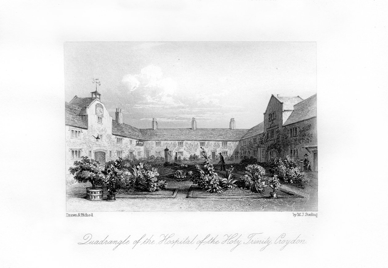 مستشفى الثالوث المقدس ، كرويدون ، 1840. بواسطة إم جي ستارلنج