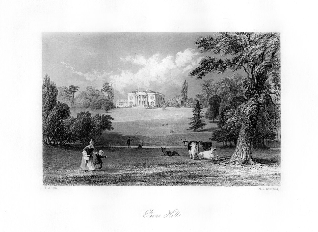 Pains Hill ، Surrey ، القرن التاسع عشر. بواسطة إم جي ستارلنج