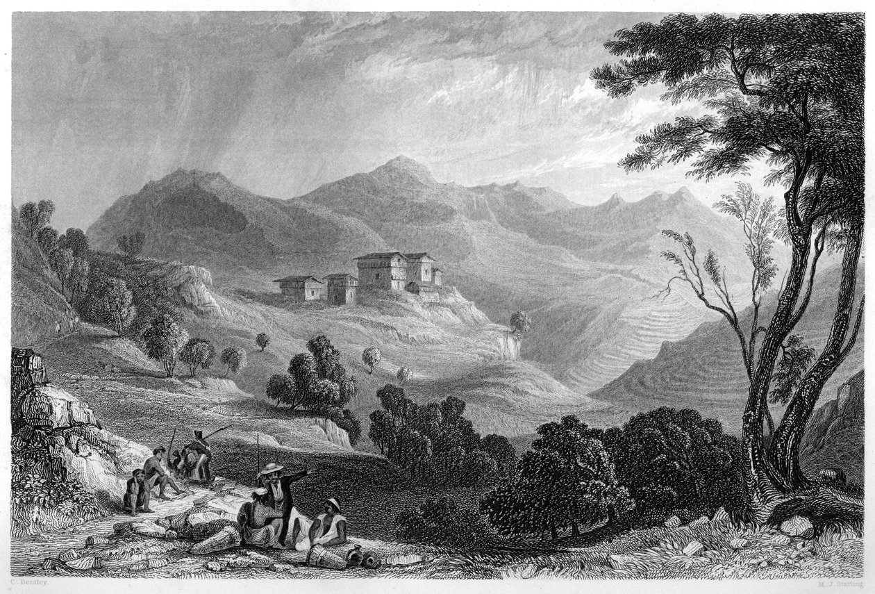 قرية ناري ، الهند ، c1860. بواسطة إم جي ستارلنج